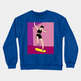 Retro Skateboarder Crewneck Sweatshirt